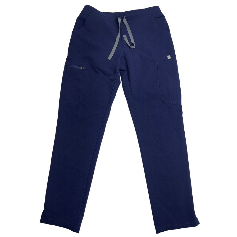Figs Zamora Jogger Scrub Pants Womens XS  Navy Blue Nursing Bottom
